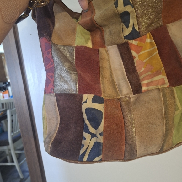 FOSSIL Patchwork Multicolor Shoulder Bag - Picture 2 of 10